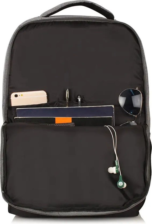 TZ SMART 30L Professional Laptop Backpack – Minimalist Anti-Theft Business Bag – Water-Resistant Office & Travel Backpack for Men & Women (Fits 15.6" Laptop, Black/Grey)