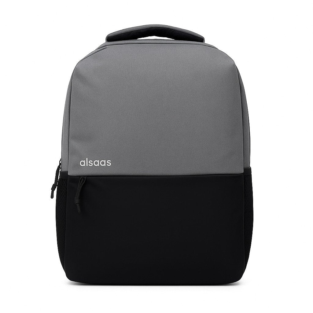 TZ SMART 30L Professional Laptop Backpack – Minimalist Anti-Theft Business Bag – Water-Resistant Office & Travel Backpack for Men & Women (Fits 15.6" Laptop, Black/Grey)