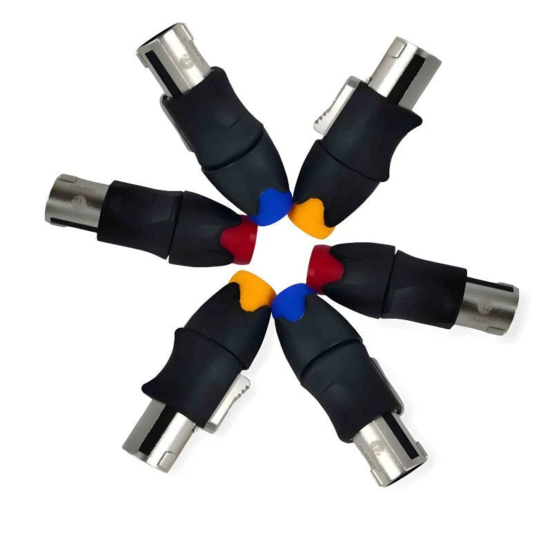 250V 20A 4 Pole Speakon Male Cable Connector with Metal Insert Speakon (6pcs)