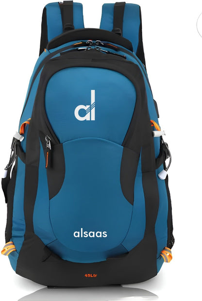 TZ SMART 45L Stylish Water-Resistant Mountain Rucksack | Large Hiking, Trekking & Camping Backpack for Men & Women | Travel Bag