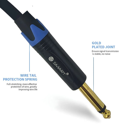TZ SMART 1.5m Mono to Mono Cable – Premium-Quality Audio Connection for Instruments, Mixers, and Speakers.