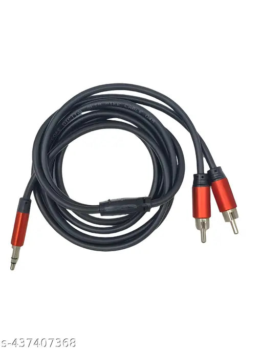TZ SMART 2RCA Stereo Cable – High-Quality 3.5mm to RCA Audio Cable for Superior Sound Performance.