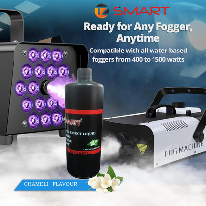 Chameli Fog Machine Liquid (1L) – High-Performance Fog Fluid for 400-1500W Machines.