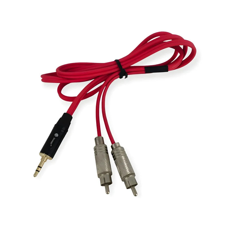 TZ Smart RCA to 3.5mm Male Audio Cable – High-Quality Y Splitter Stereo Jack for Home & Studio Use