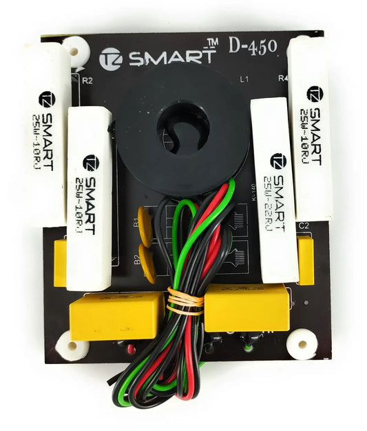 TZ SMART D-450 Crossover: 450HF Network Plate – High-performance audio crossover for professional speaker systems, ensuring precise frequency separation and superior sound quality.