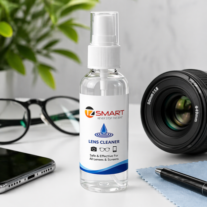 TZ SMART Lens Cleaner Spray | Streak-Free Cleaning for Glasses, Mobile, Laptop, Camera | Safe Formula |