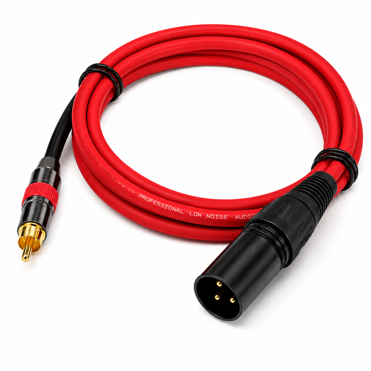 TZ SMART RCA to XLR Male 3 Pin Audio Cable | Gold Plated Connector | Low Noise Professional Sound Cable for Mixer, Amplifier, Speaker & DJ Setup