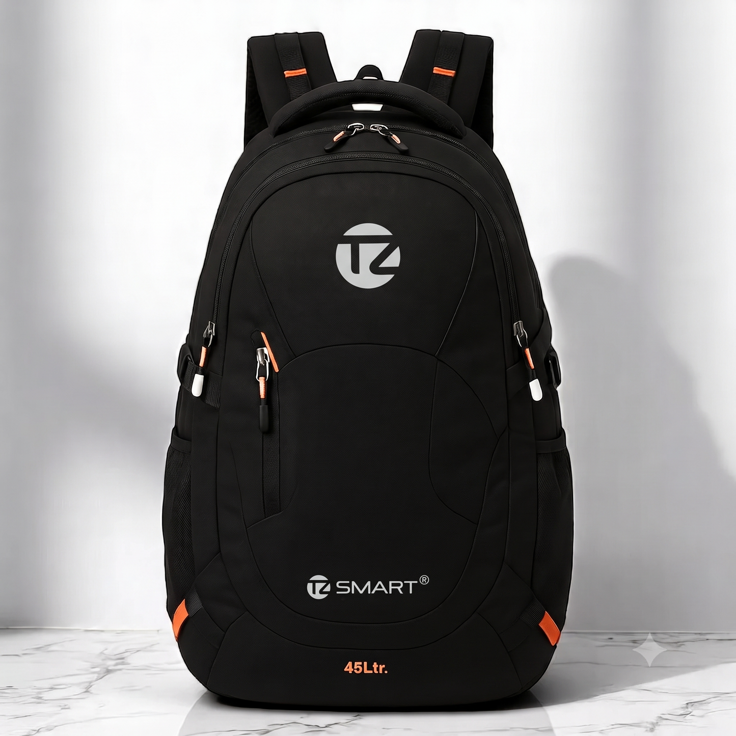 TZ SMART 45L Stylish Water-Resistant Mountain Rucksack | Large Hiking, Trekking & Camping Backpack for Men & Women | Travel Bag
