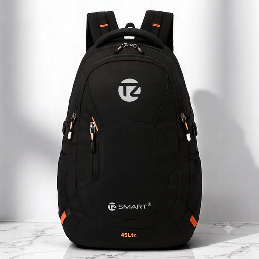 TZ SMART 45L Stylish Water-Resistant Mountain Rucksack | Large Hiking, Trekking & Camping Backpack for Men & Women | Travel Bag