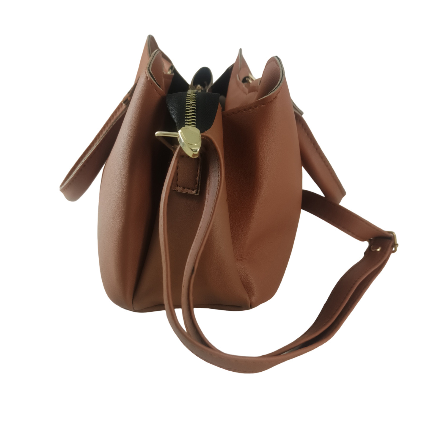 Ladies Handbags Small Women Crossbody Bag Soft Leather Lightweight Shoulder  Purse Zipper Adjustable Strap(Brown) - Walmart.com