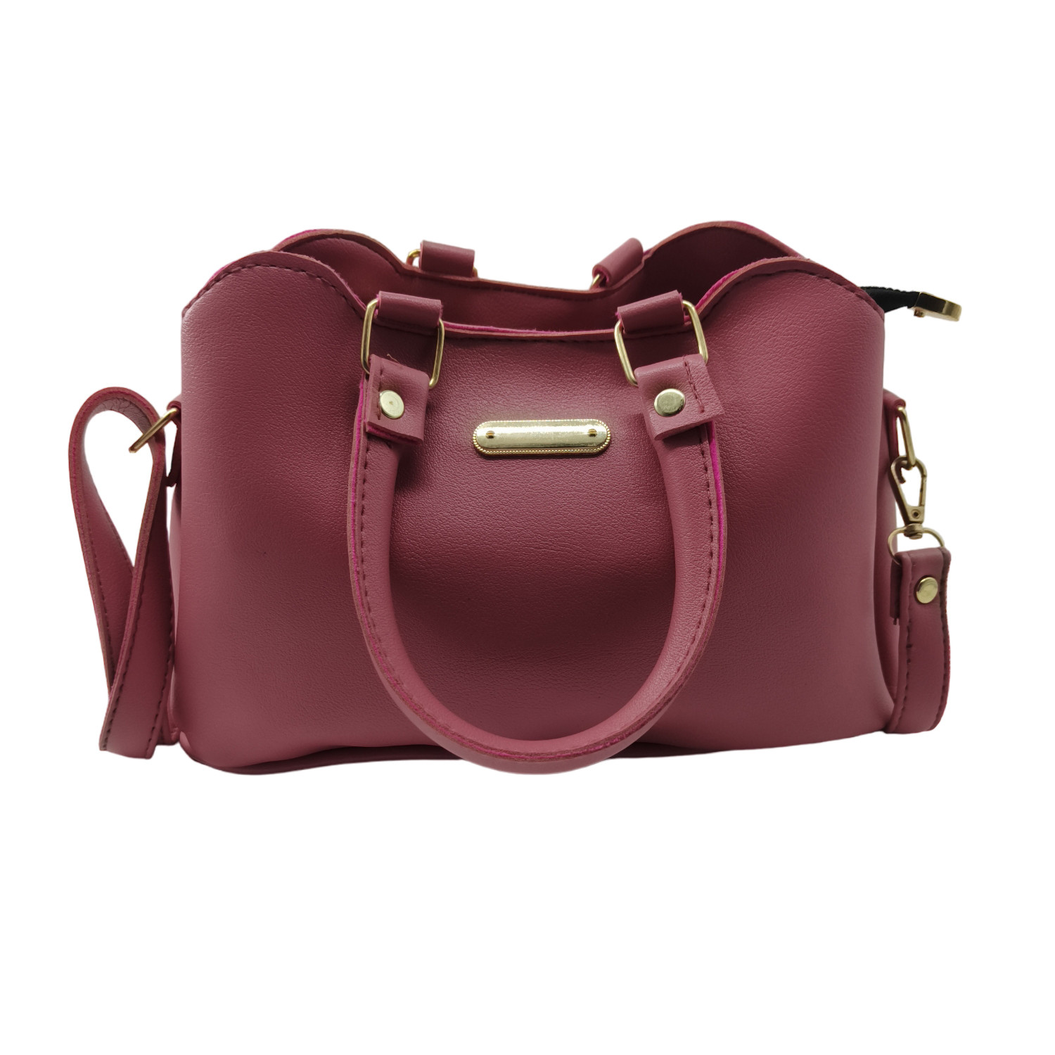 Stitching Detail Handbag Fashion Faux Leather Crossbody Bag - Temu