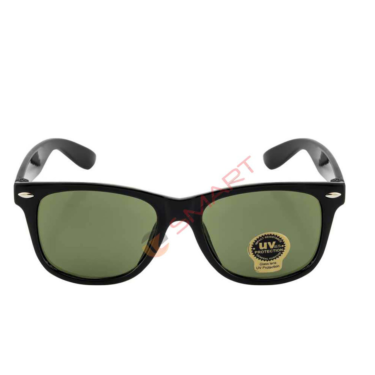 VWC Eyewear Vintage Classic C Sunglasses | 18KT Gold-Plated Frame |  Gradient Green Lenses