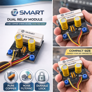 TZ SMART D-750 / D-518 Dual Relay Crossover Network Plate | Pure Copper Audio Board | Noise-Free Circuit | Pre-Soldered DIY Module